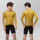 ROAD TO SKY Langarm-Radtrikot Herren Jersey Gelb/Blau