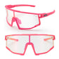 ROAD TO SKY Photochrome Fahrradbrille UV400 Schutz Verstellbare Nasenpads