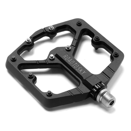 ROAD TO SKY Platform Fahrradpedale 9/16 Zoll Rutschfest Wasserdicht