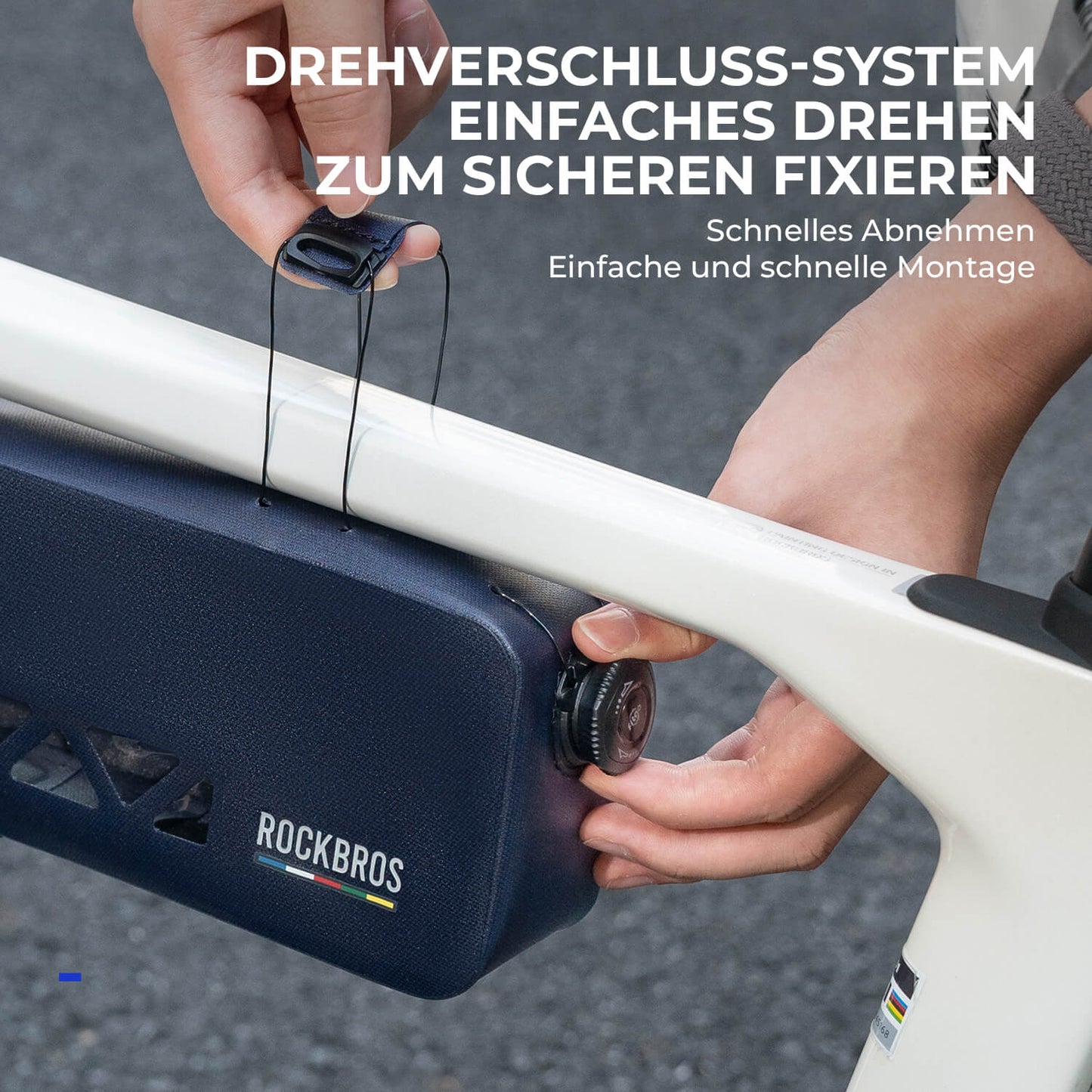 ROAD TO SKY 100 % Wasserdicht Rahmentasche 1,7 L
