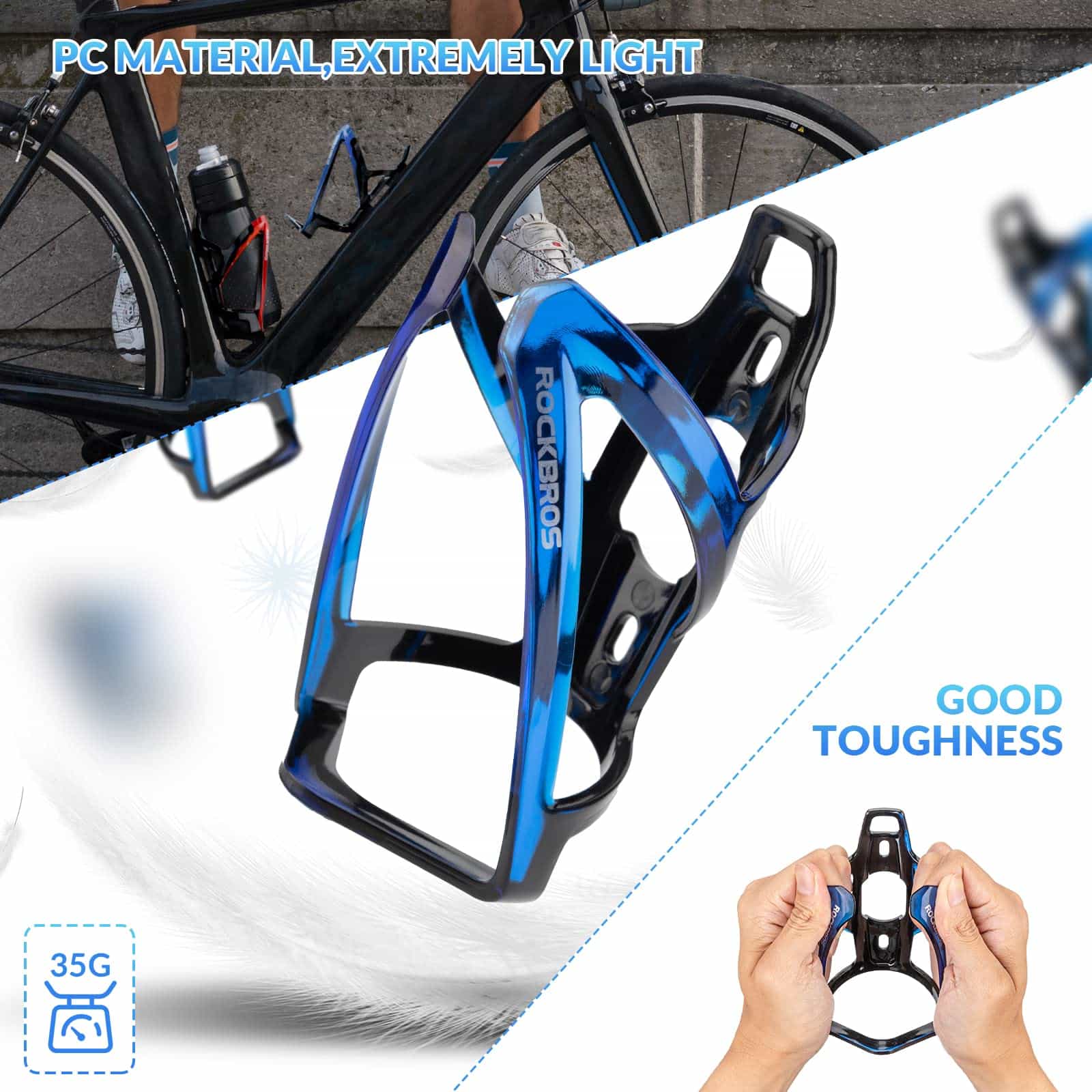 rennrad flaschenhalter leicht ROCKBROS 35g Leicht PC Fahrrad Flaschenhalter – Unimother