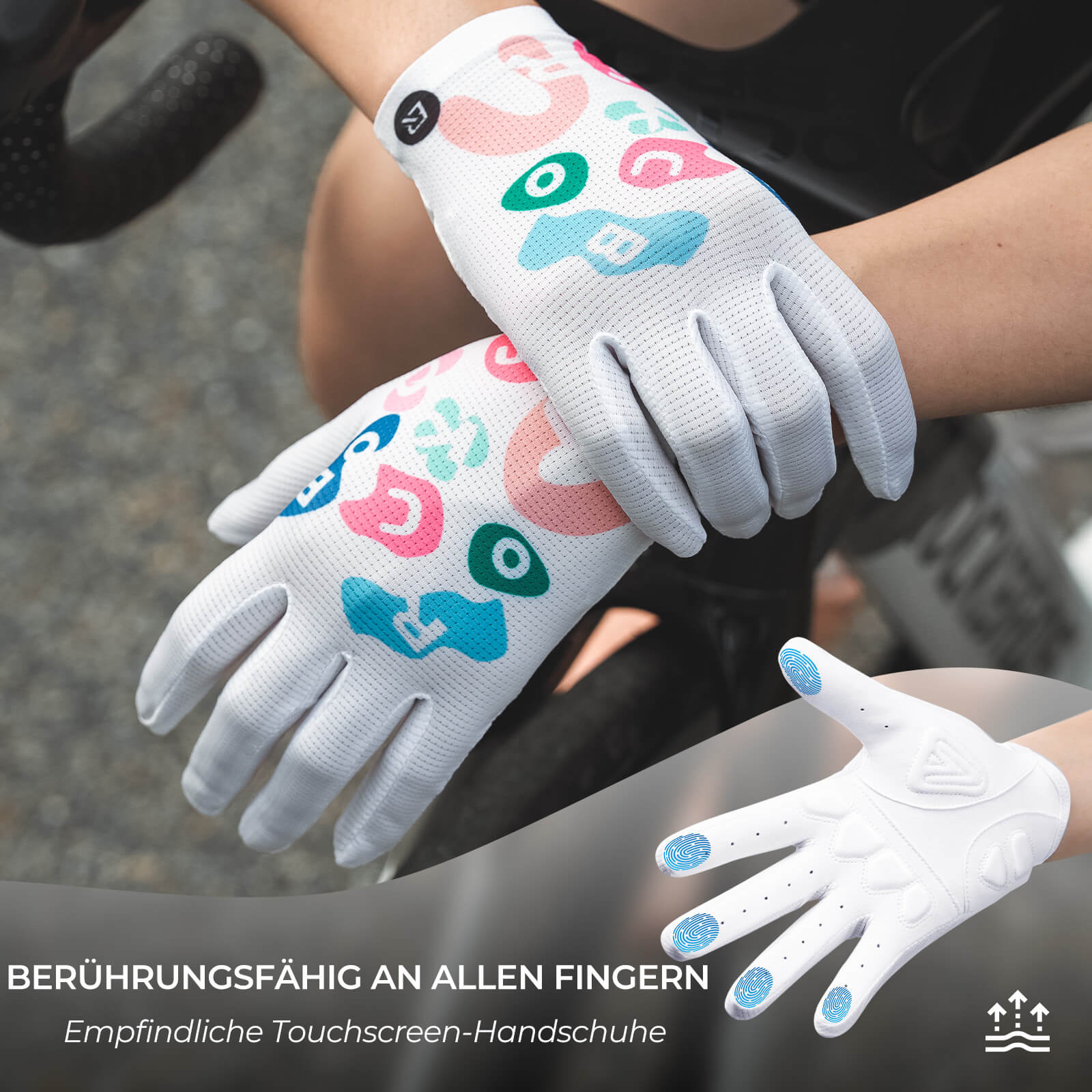 fahrradhandschuhe mit polster ROCKBROS Fahrradhandschuhe SBR-Polsterung Atmungsaktiv Hochflexibel – Unimother