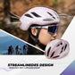 ROCKBROS Fahrradhelm 58-62cm Einstellbare Cityhelm Belüftung Unisex