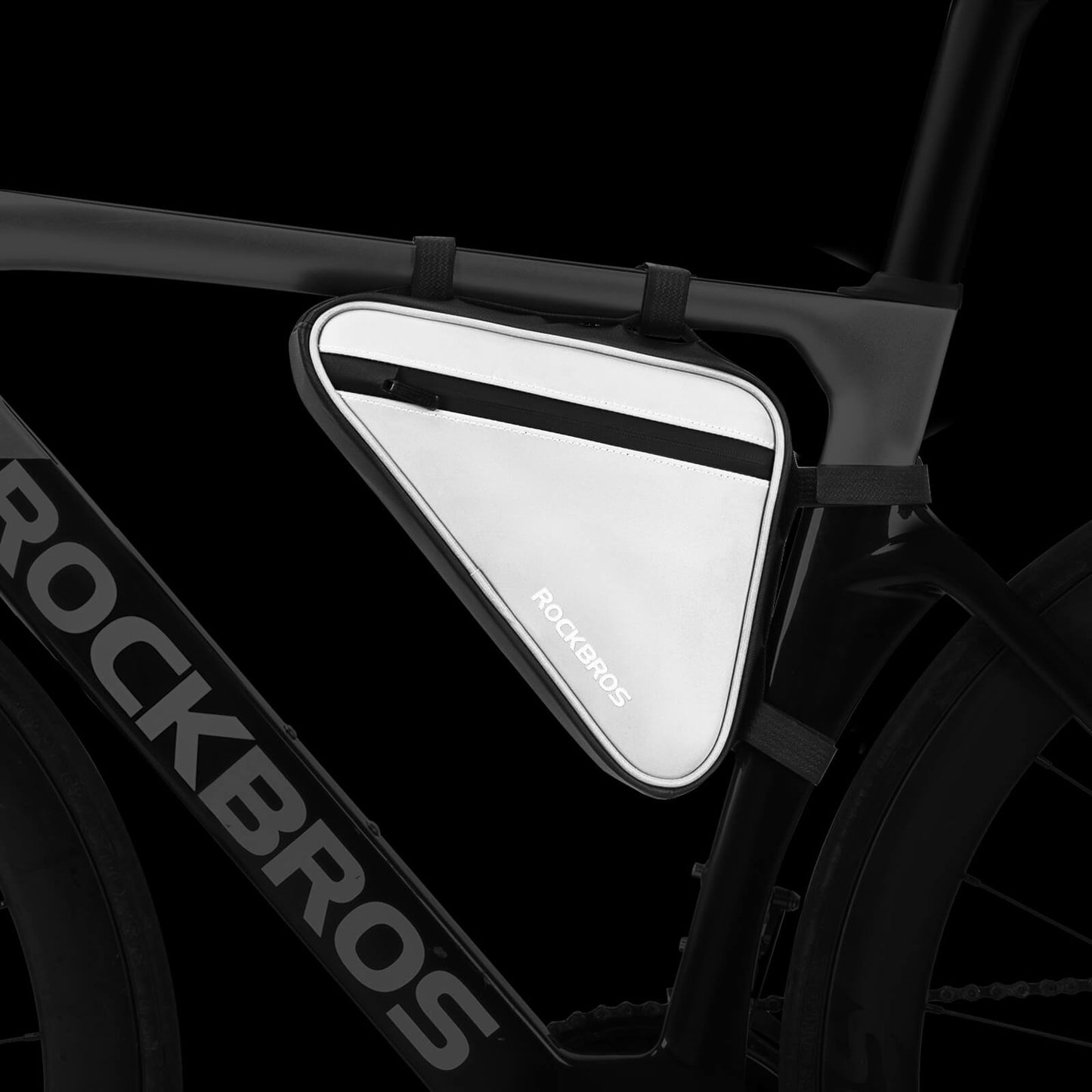 ROCKBROS Fahrradtasche Reflektierende Rahmentasche Dreiecktasche 0,9L