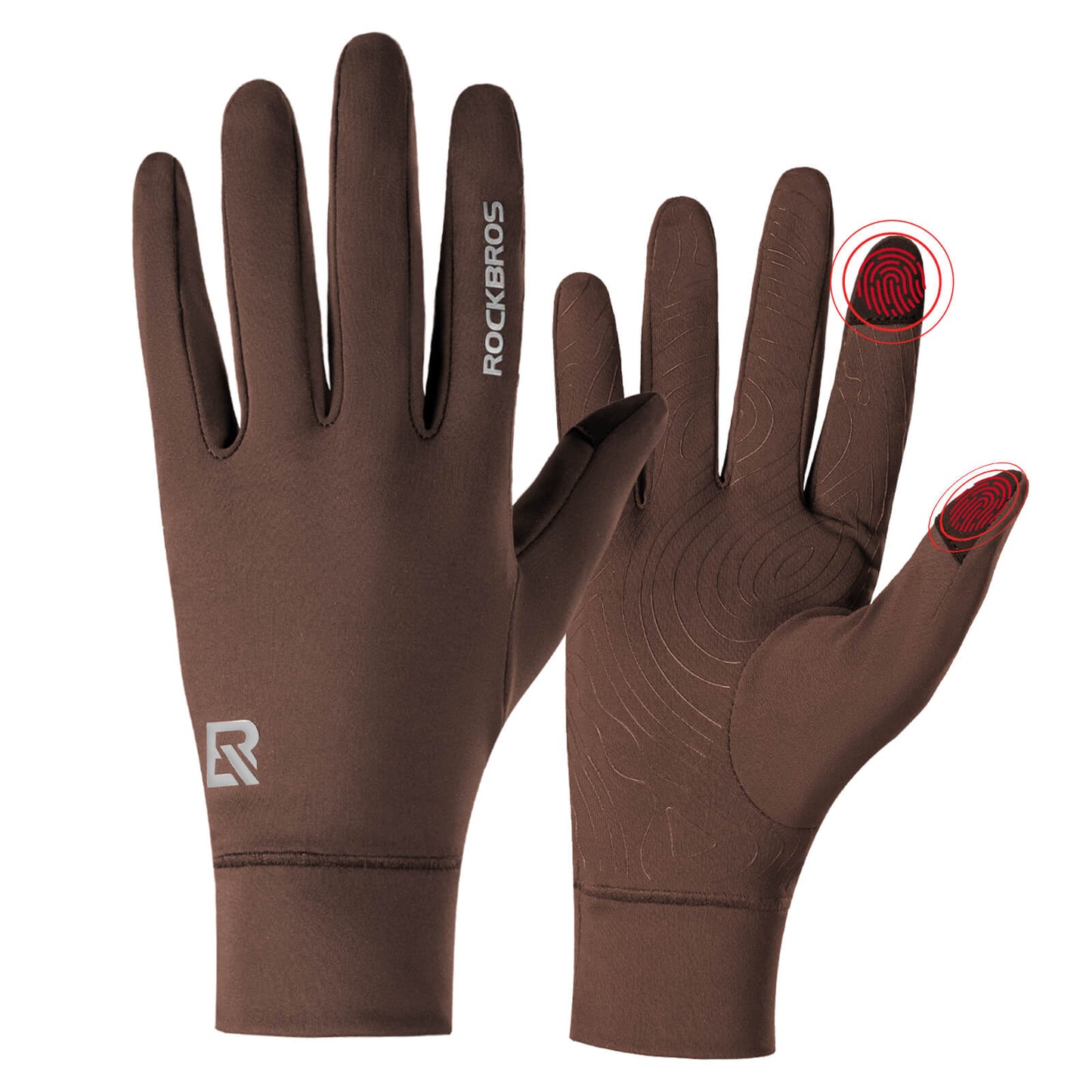 ROCKBROS Fahrradhandschuhe Anti-Rutsch Reflektierend