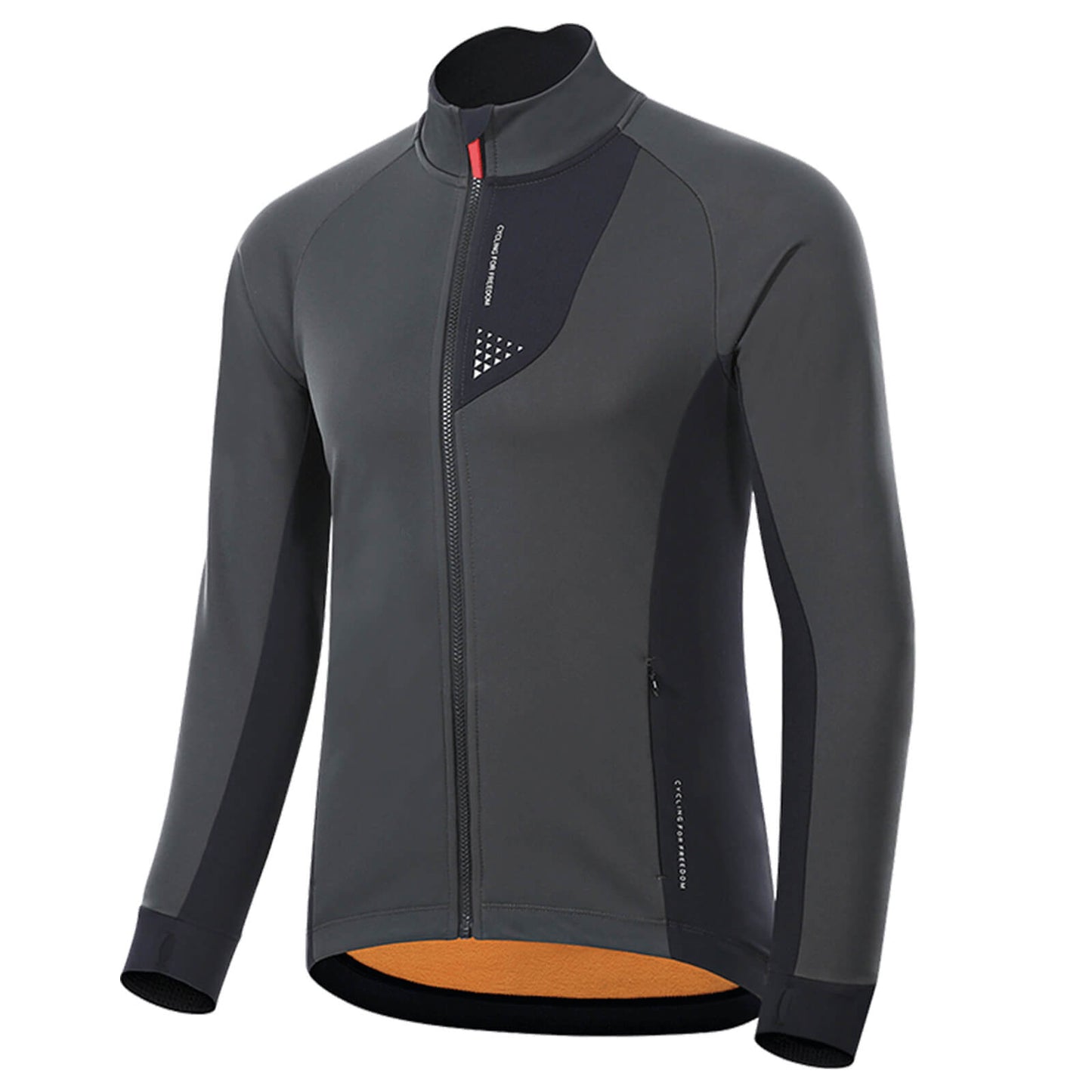 ROCKBROS Herren Winter Fahrradjacke Winddicht Atmungsaktiv mit Fleecefutter