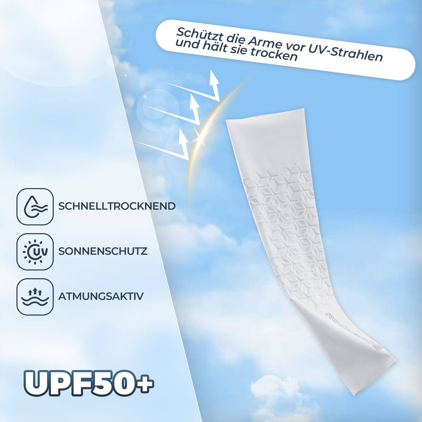 ROCKBROS Armlinge Rukavi Sonnenschutz Kühles Gefühl Schnell Trocknend
