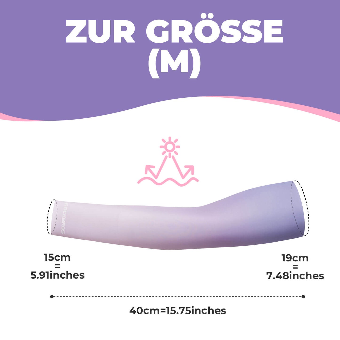 Sonnen Armlinge Arm Sleeve Kühles Gefühl Schnelltrocknend