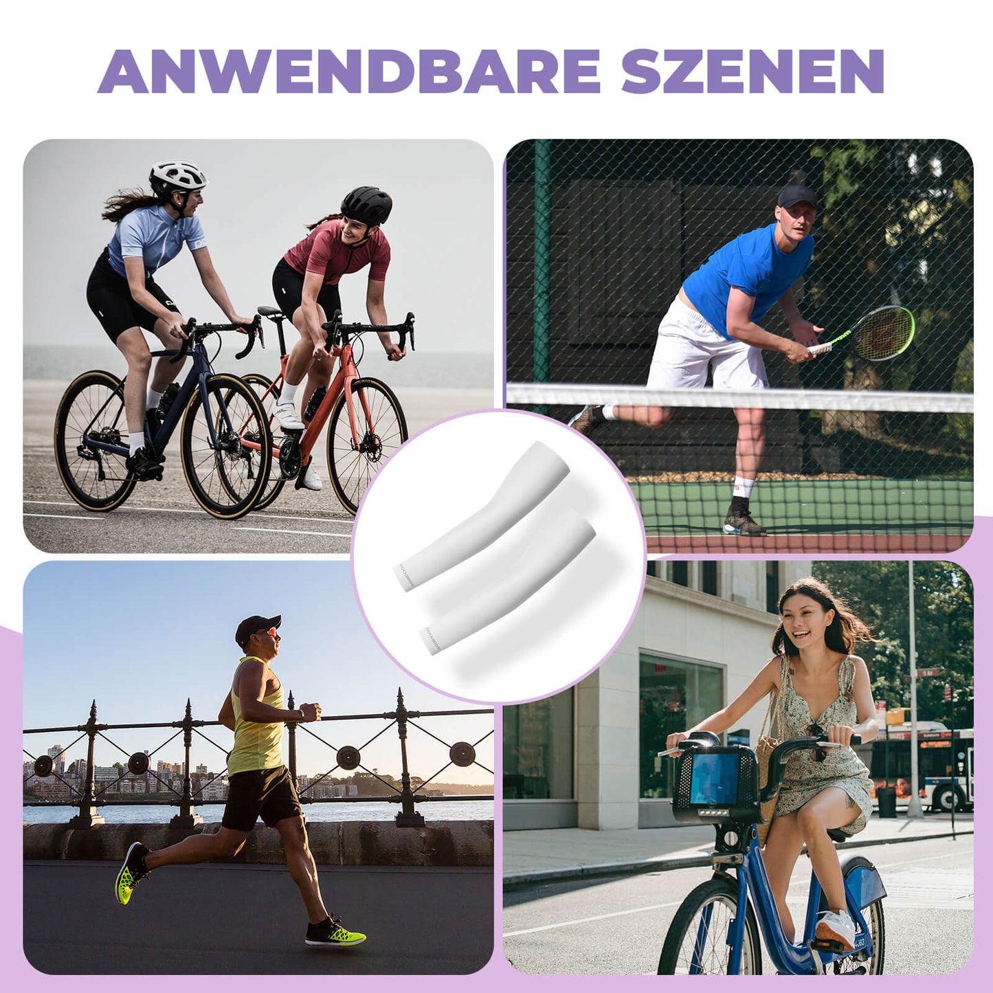 Sonnen Armlinge Arm Sleeve Kühles Gefühl Schnelltrocknend