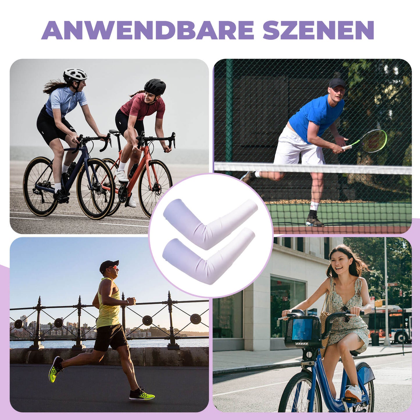 Sonnen Armlinge Arm Sleeve Kühles Gefühl Schnelltrocknend