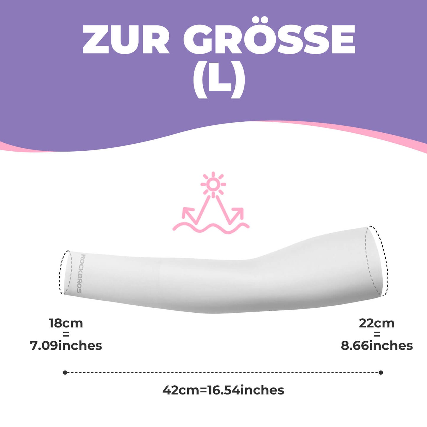 Sonnen Armlinge Arm Sleeve Kühles Gefühl Schnelltrocknend