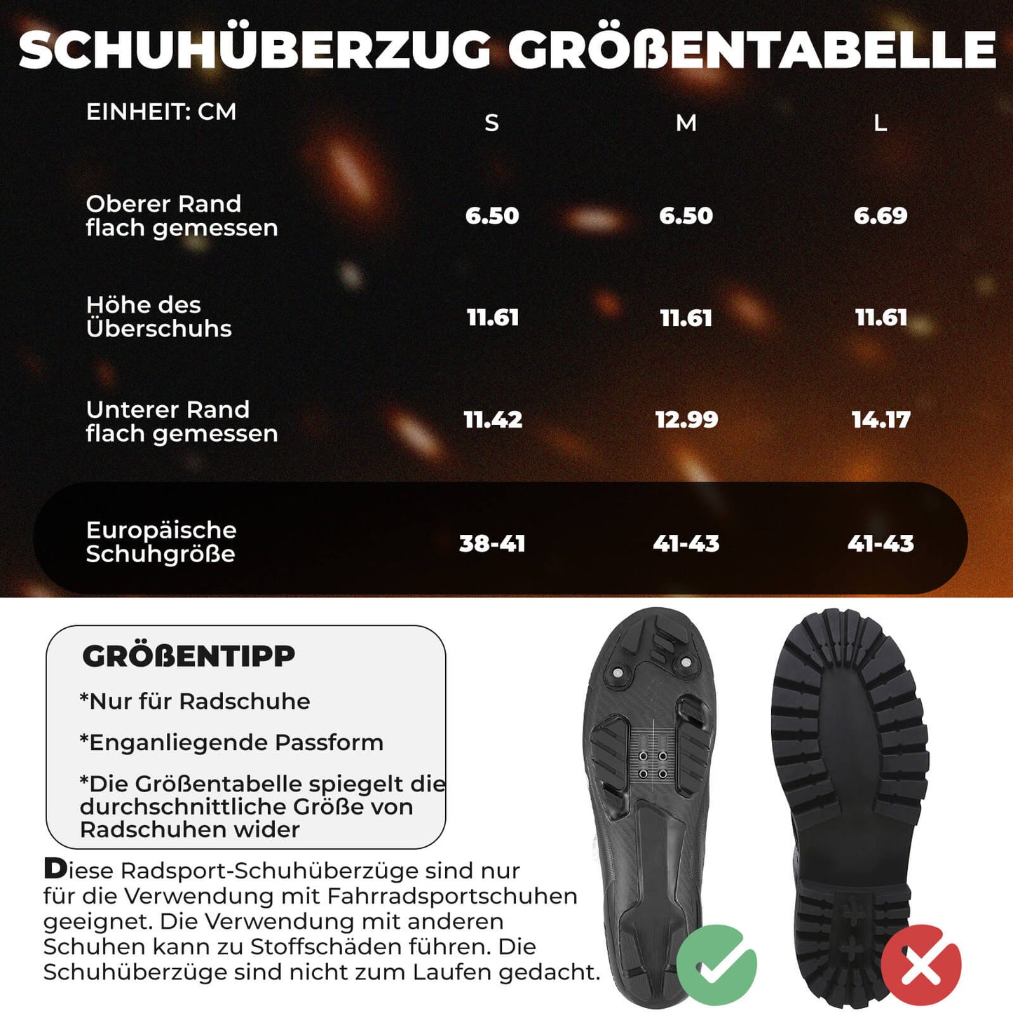 ROCKBROS Beheizte Überschuhe Winter Fahrrad Schuhüberzieher für Damen/Herren