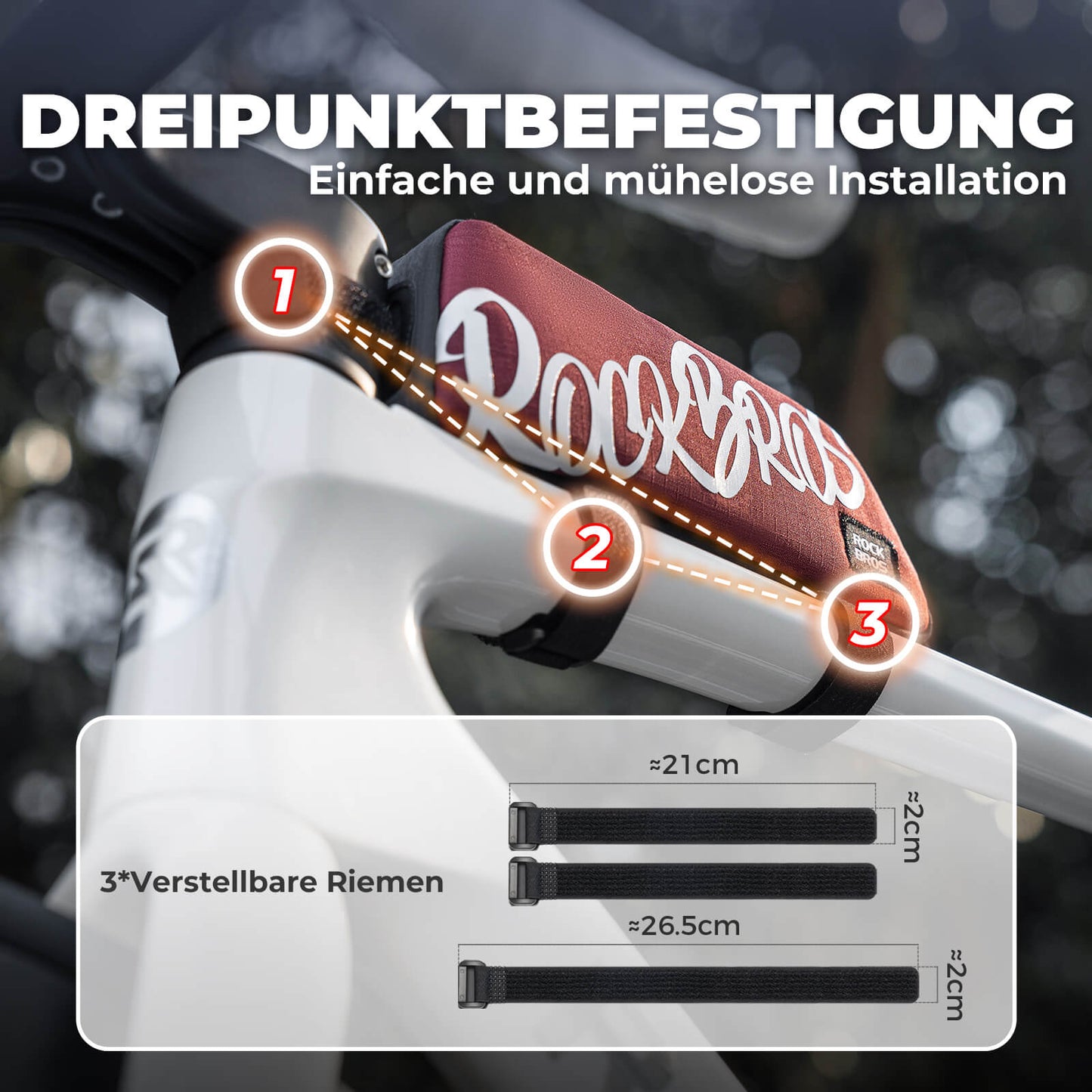 Oberrohrtasche Rahmentasche 0,8L - SketchRide Series