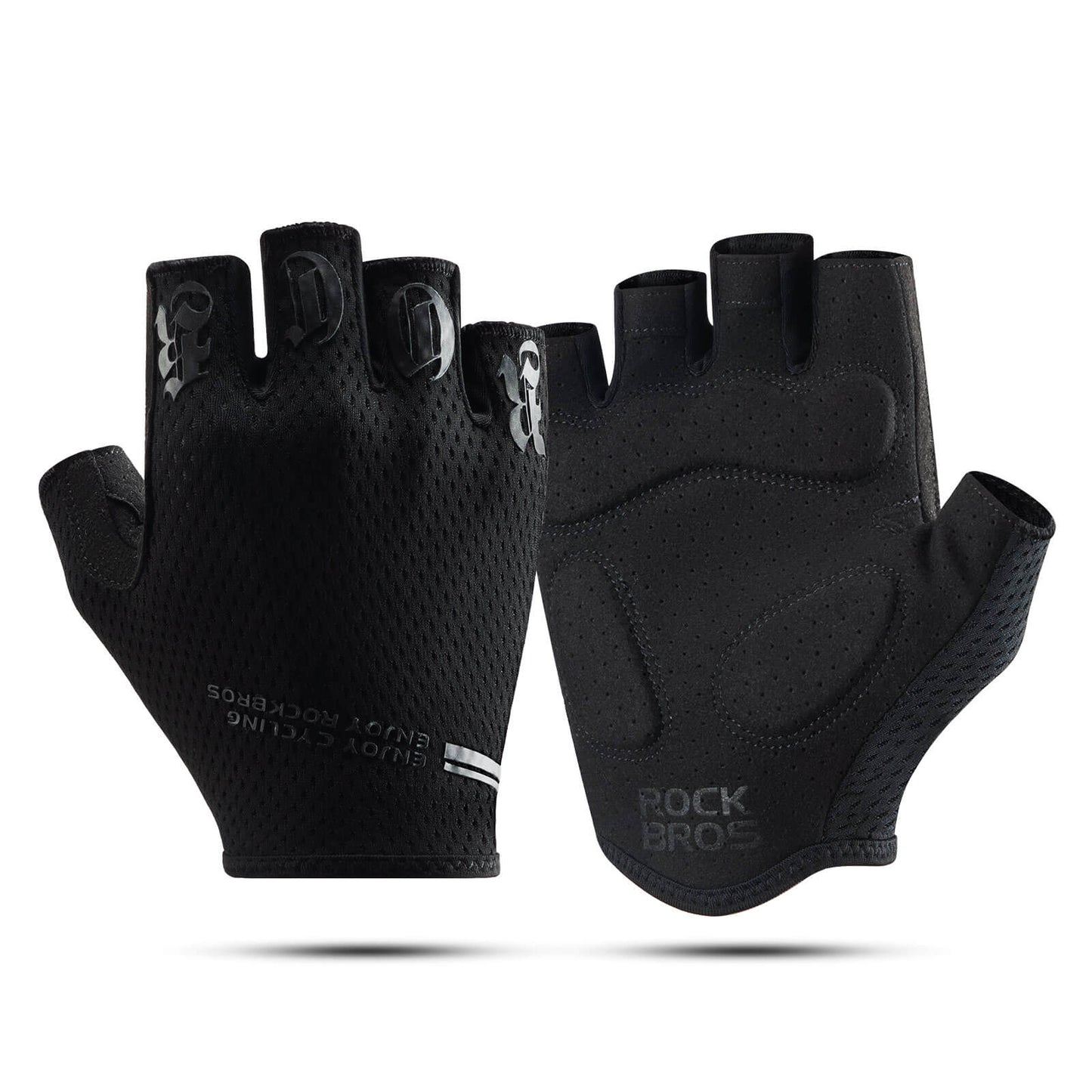 ROCKBROS Fahrrad Handschuhe Halbfinger rutschfest Stoßdämpfende Sommer