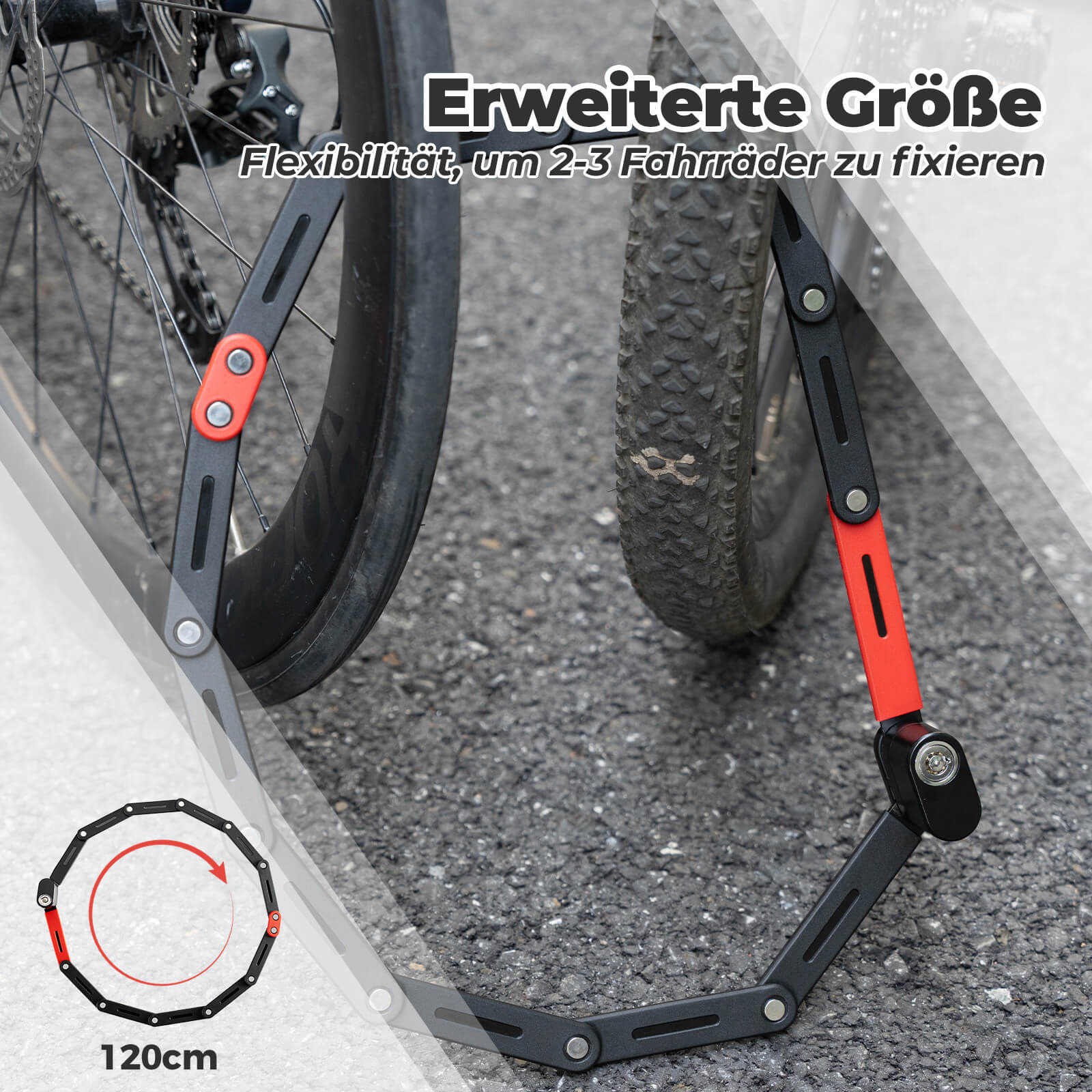 fahrradschloss english ROCKBROS Fahrrad Klapp-Fahrradschloss Robust Diebstahlschutz mit 2 Sch – Unimother