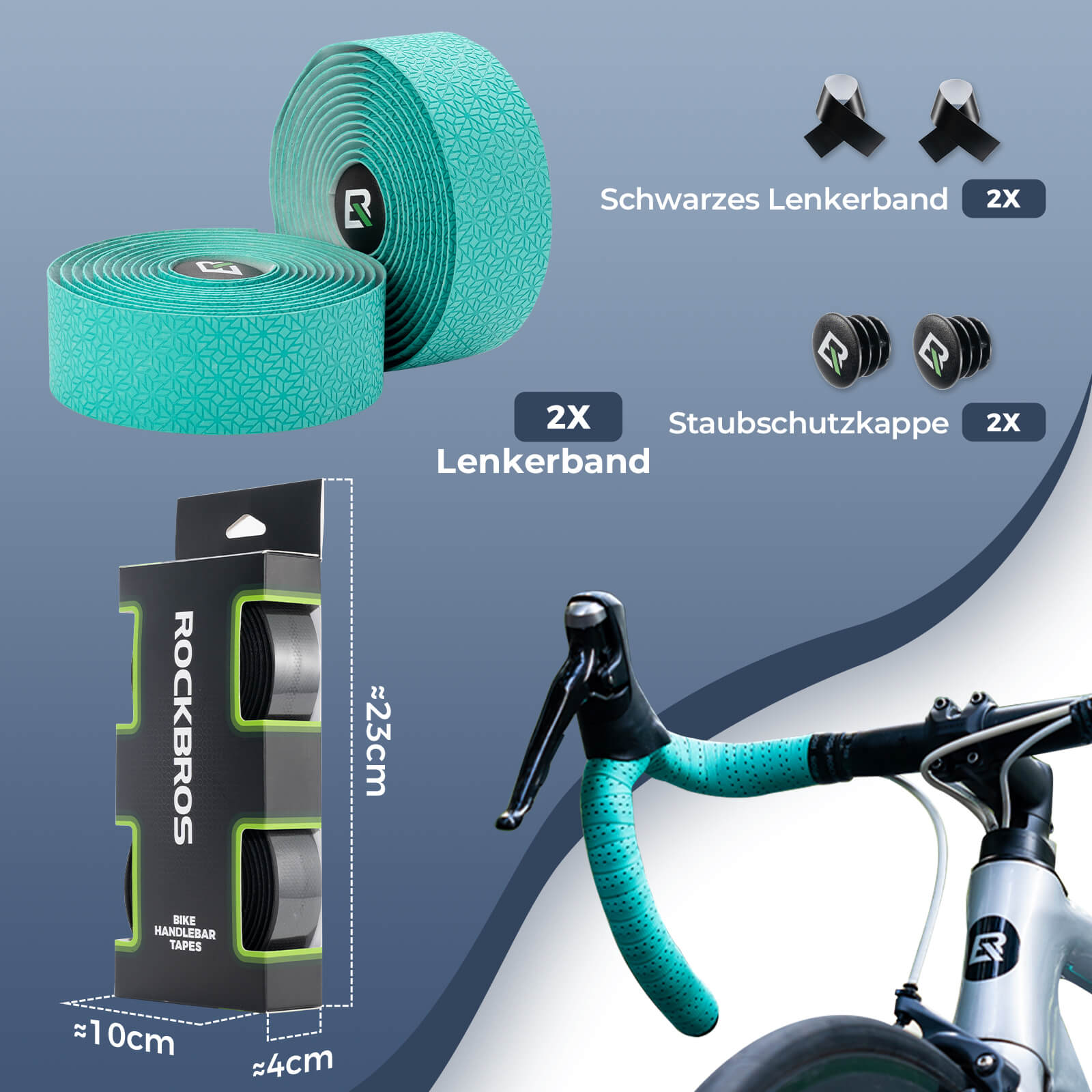 rennrad griffband Fahrrad Lenkerband Griffband Lang 220cm MTB Rennrad Vier Farbenile – Unimother