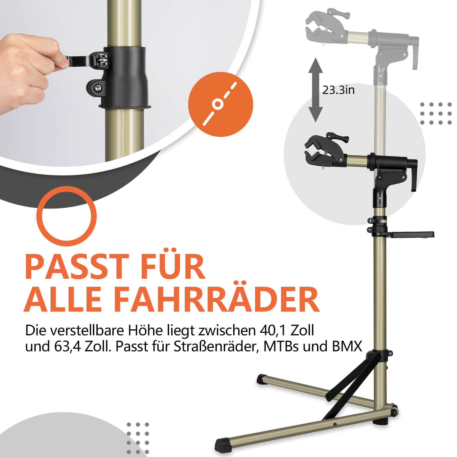 fahrradständer montage ROCKBROS Fahrrad Montageständer Fahrradhalter 65lbs für MTB Rennrad E- – Unimother
