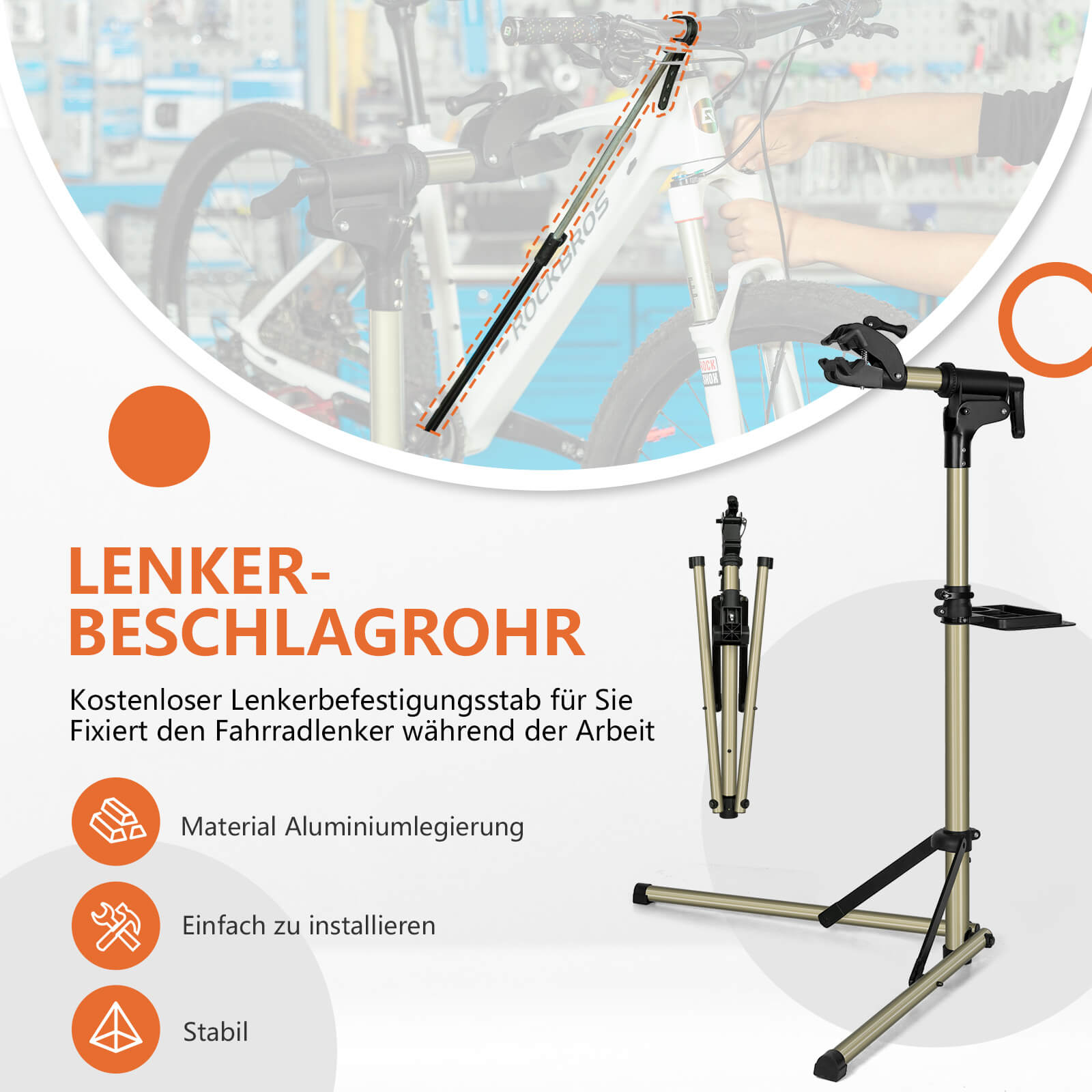 fahrrad montageständer rennrad ROCKBROS Fahrrad Montageständer Fahrradhalter 65lbs für MTB Rennrad E- – Unimother