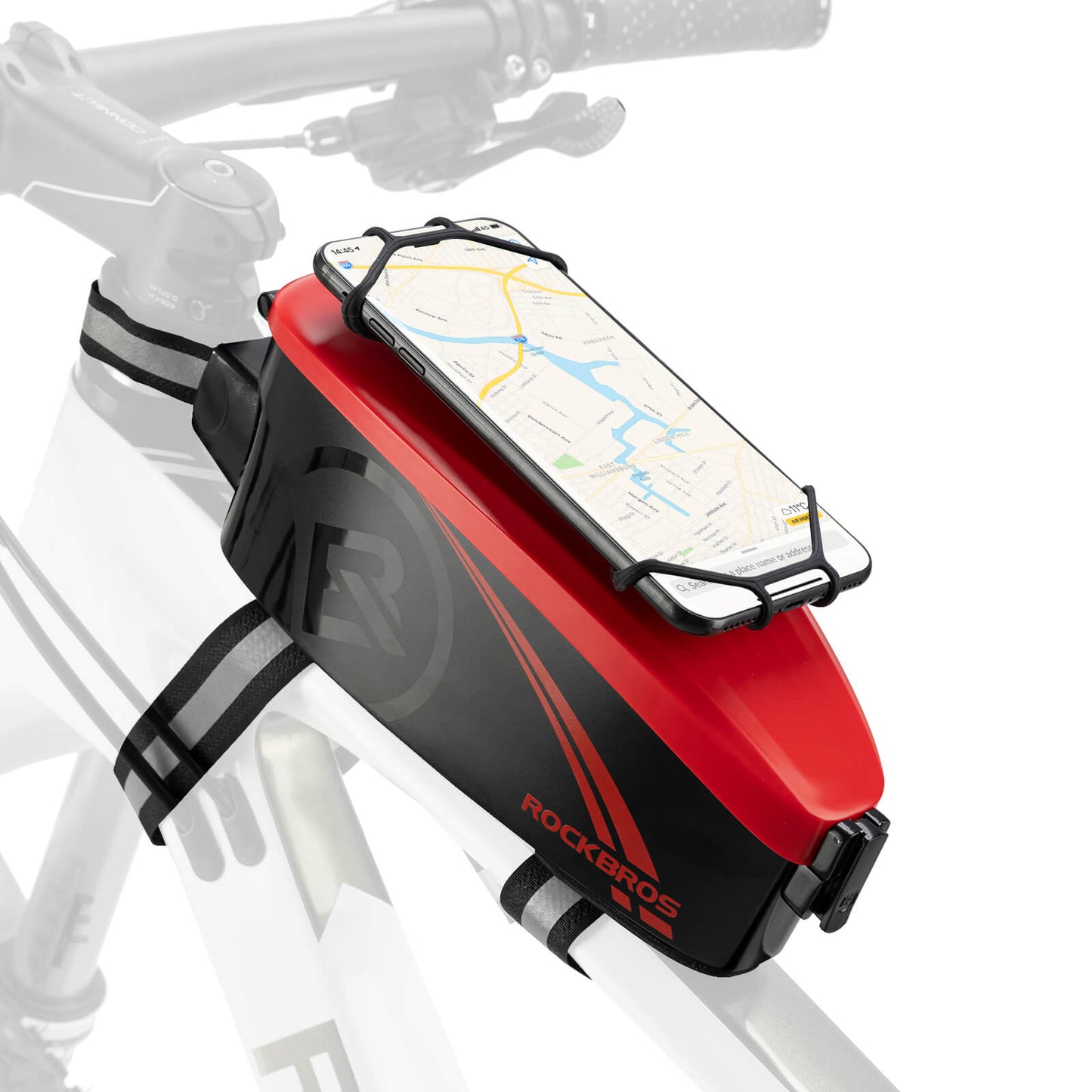 ROCKBROS Fahrrad Rahmentasche Oberrohrtasche mit Regenschutz
