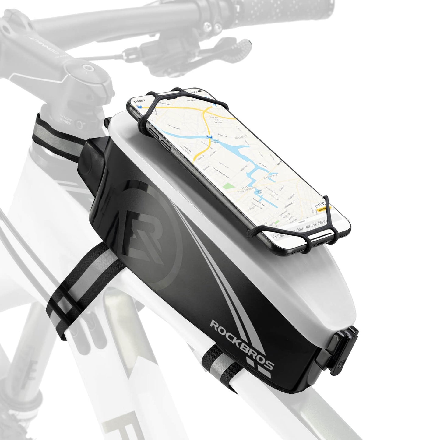 ROCKBROS Fahrrad Rahmentasche Oberrohrtasche mit Regenschutz