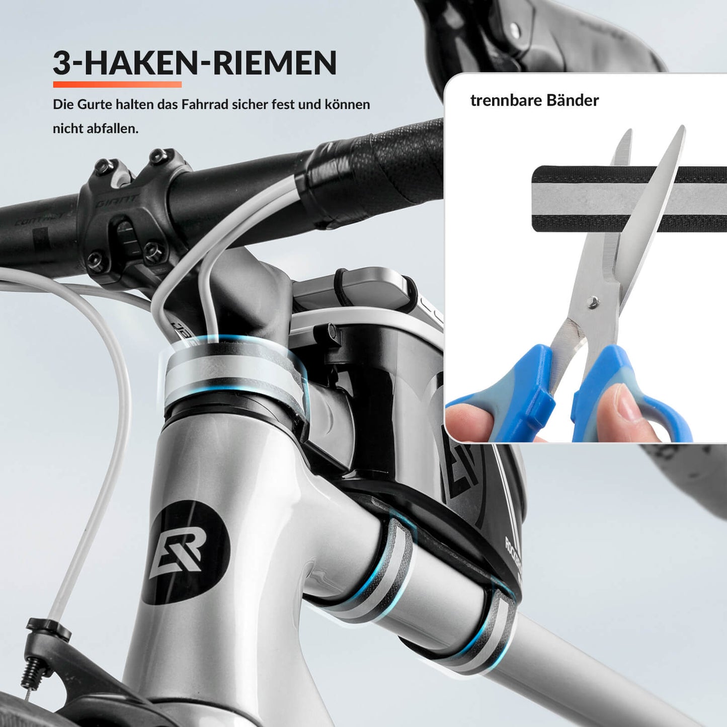 ROCKBROS Fahrrad Rahmentasche Oberrohrtasche mit Regenschutz