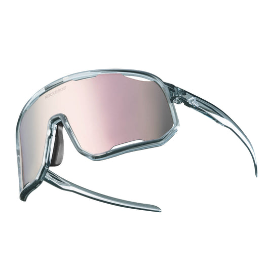 ROCKBROS Fahrradbrille Polarisierte Sonnenbrille UV-Schutz Wechsel-Nasenpads Damen/Herren