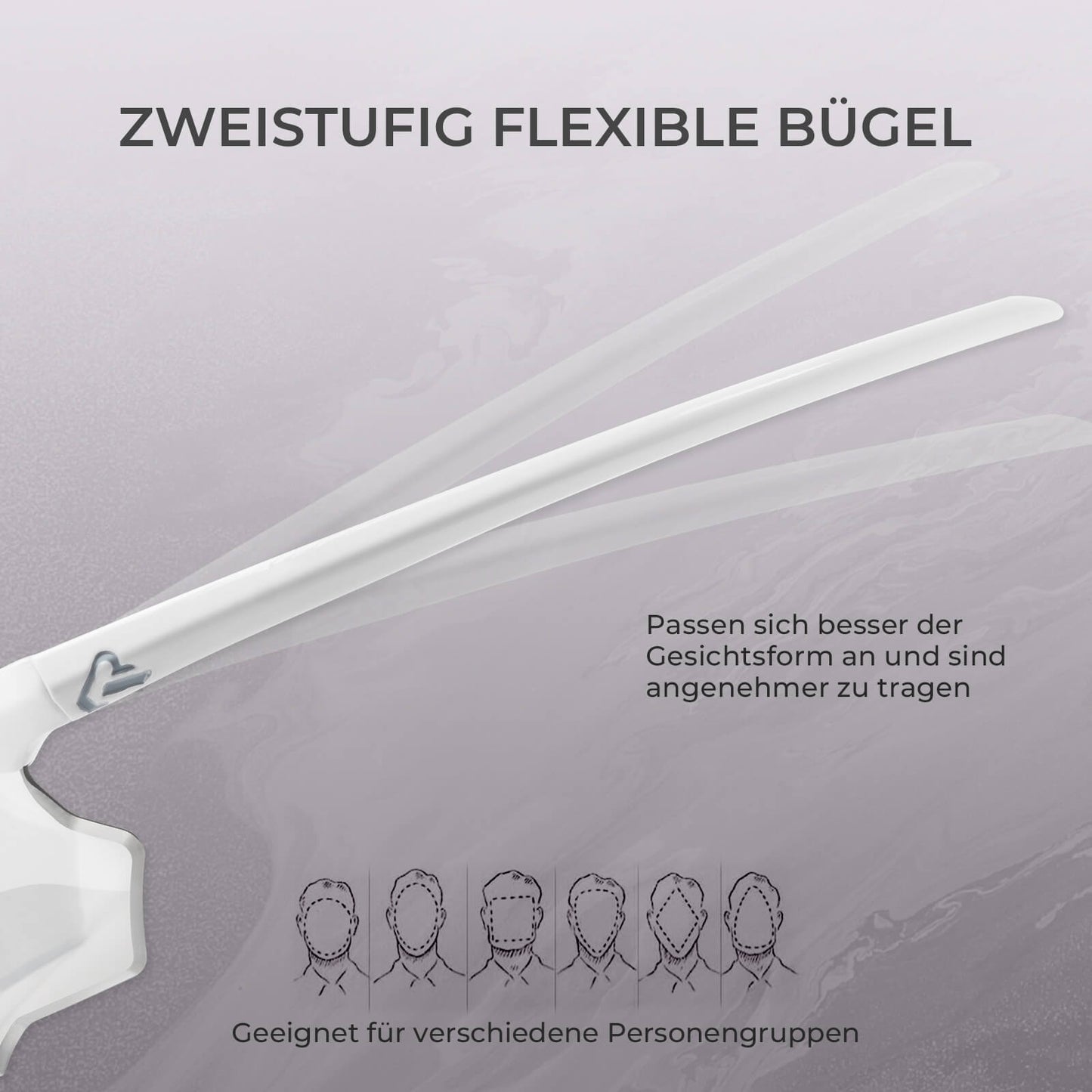 Fahrradbrille Selbsttönend UV400-Schutz Ohne Rahmen -SWIFT
