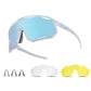 ROCKBROS Fahrradbrille Selbsttönende Sonnenbrille UV-Schutz Wechsel-Nasenpads Damen/Herren