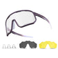 ROCKBROS Fahrradbrille Selbsttönende Sonnenbrille UV-Schutz Wechsel-Nasenpads Damen/Herren