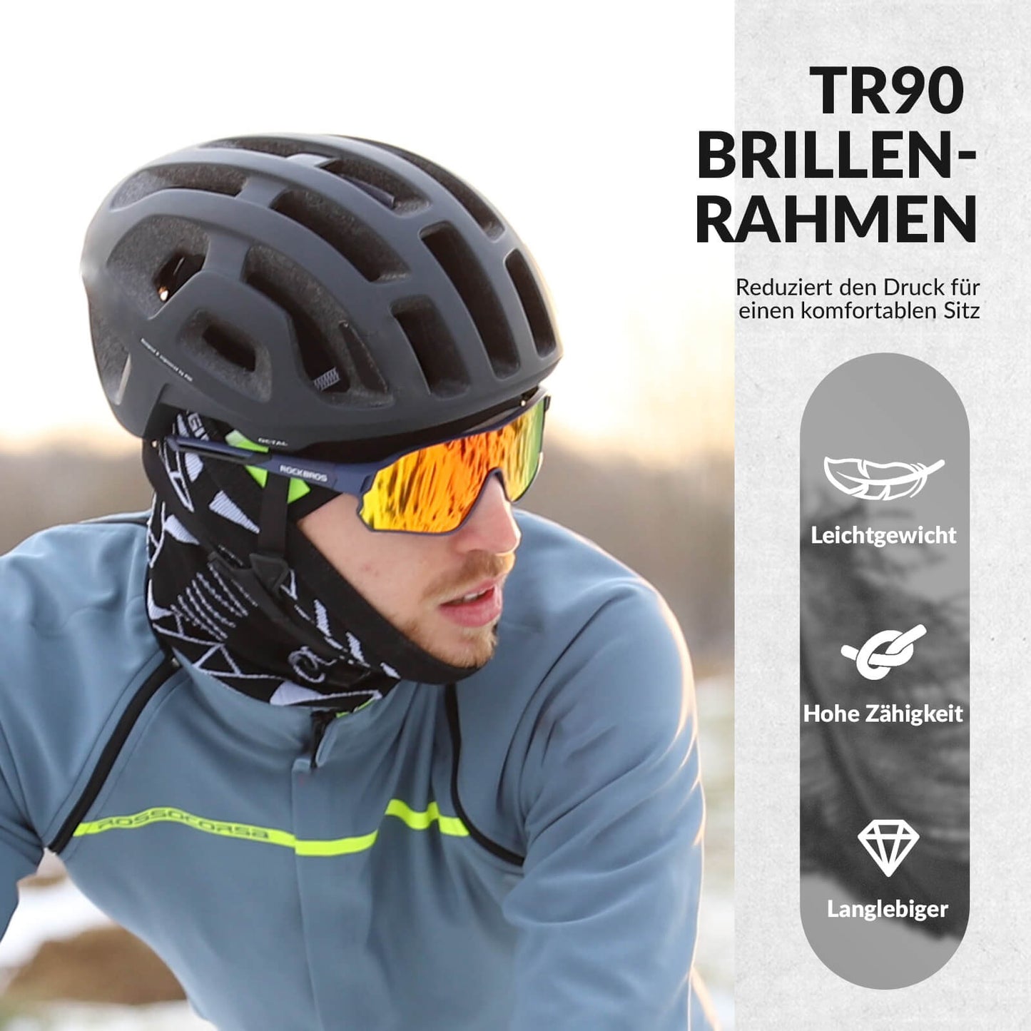 Fahrradbrille Polarisiert UV400 Schutz Ultraleicht