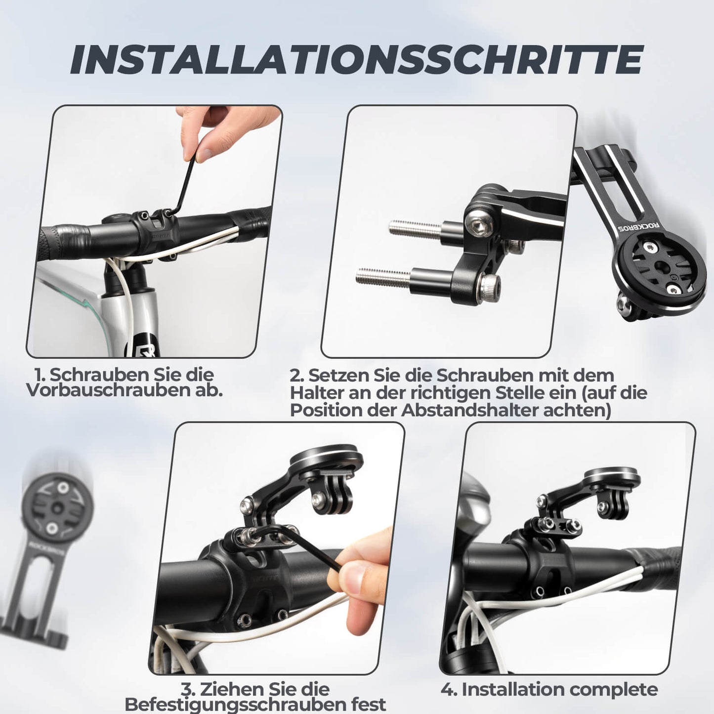 Fahrradcomputer Halterung Kompatibel mit Garmin/Bryton/GPS Fahrradlicht