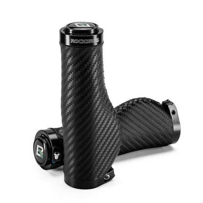 ROCKBROS Fahrradgriffe Kohlenstoffmuster Lenkergriffe Rutschfest 22,2mm