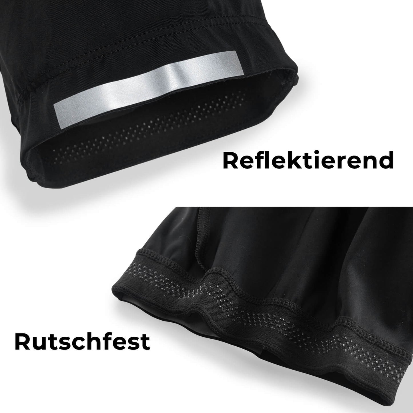 Fahrradhose mit 3D-Polster Atmungsaktiv Elastisch Reflektierend