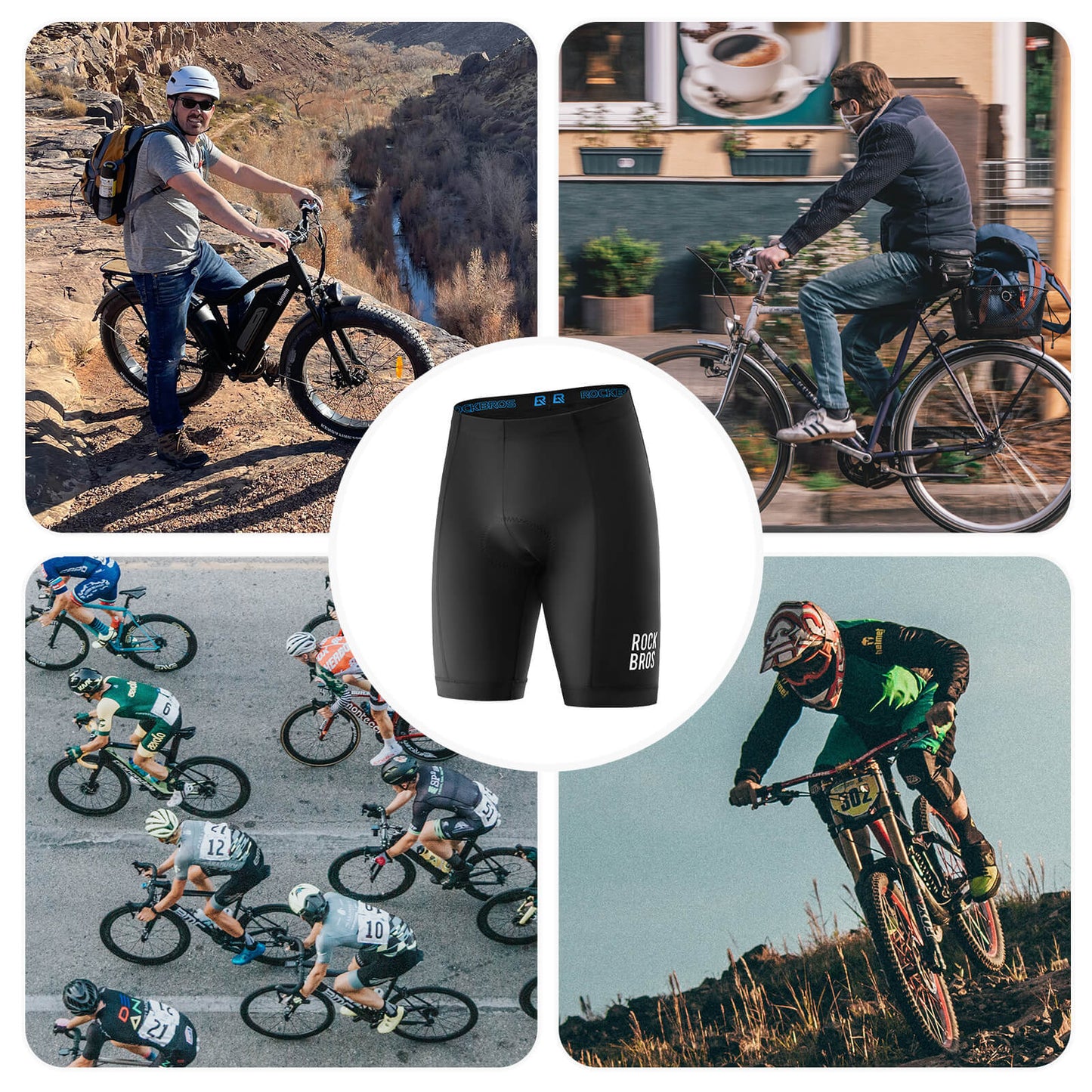Fahrradhose mit Sitzpolster Herren