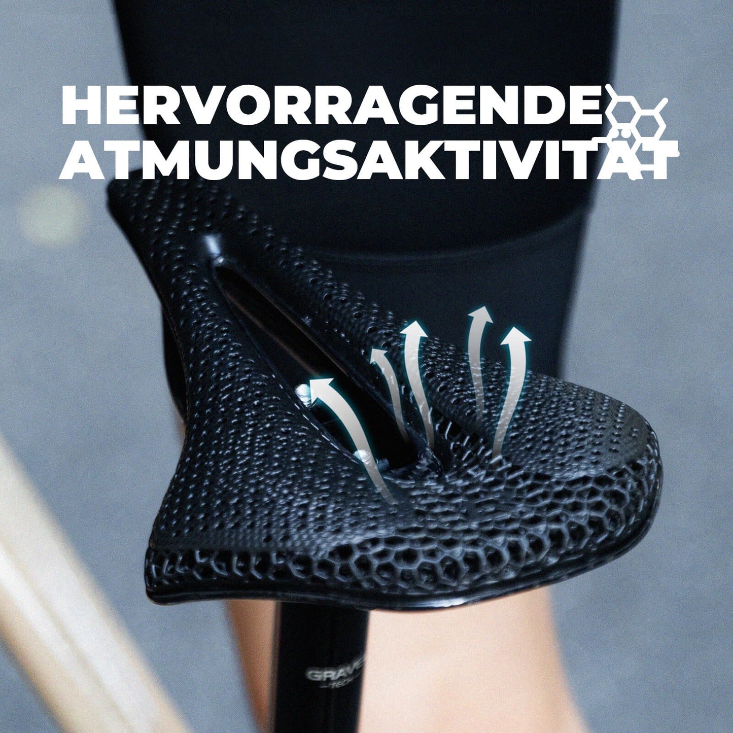 Fahrradsattel 3D-gedruckter Ergonomisch