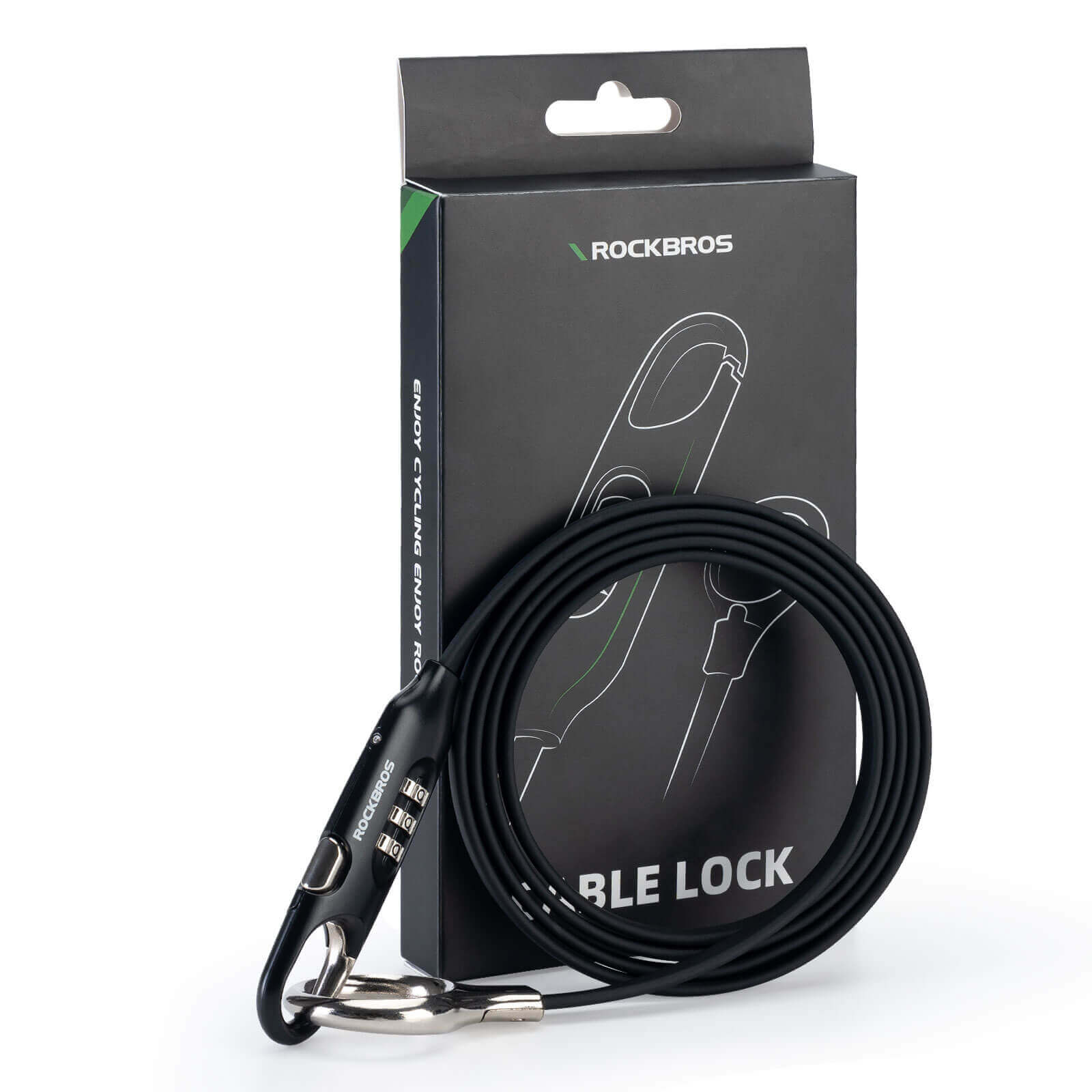 fahrradschloss 150 cm ROCKBROS Fahrradschloss Kabelschloss 150cm Zahlencode Anti-Diebstalla – Unimother
