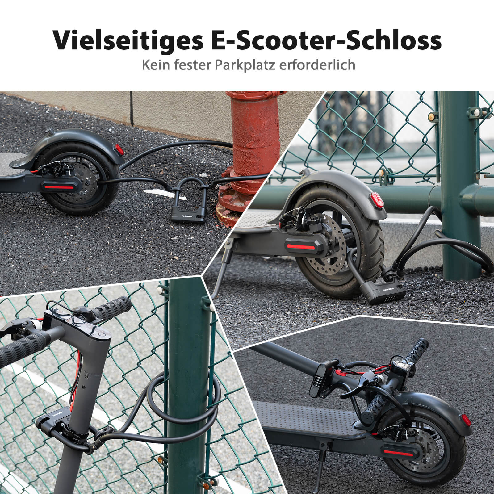 atu fahrradschloss Fahrradschloss Zahlenschloss U-Bügelschloss mit Kabel ca. 1.1m – Unimother