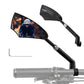 Fahrradspiegel Rückspiegel 360°Drehbar Klappbar für Lenker 20–23mm