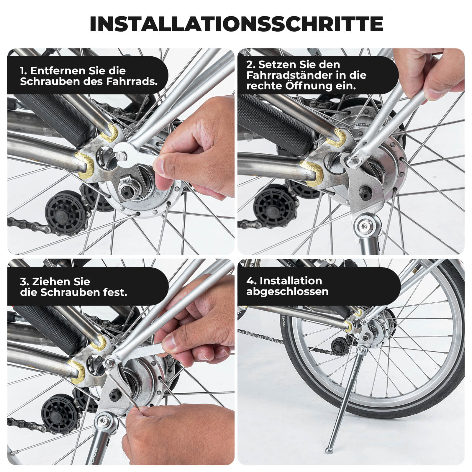 fahrradständer 16 zoll Fahrradständer für Falträder Seitenständer für Brompton 16 Zoll – Unimother