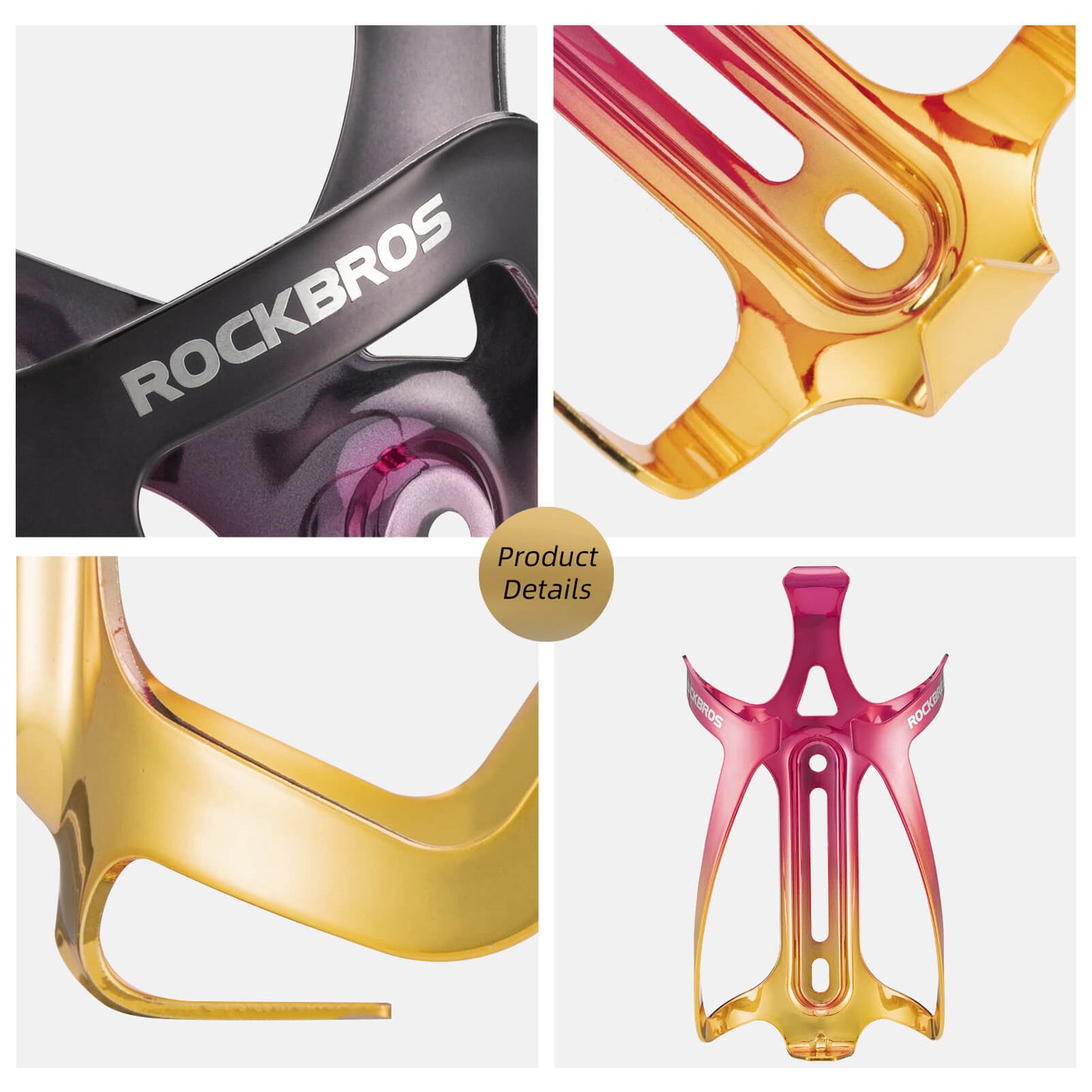 ROCKBROS Flaschenhalter Fahrrad Getränkehalter Leichtgewicht 30g