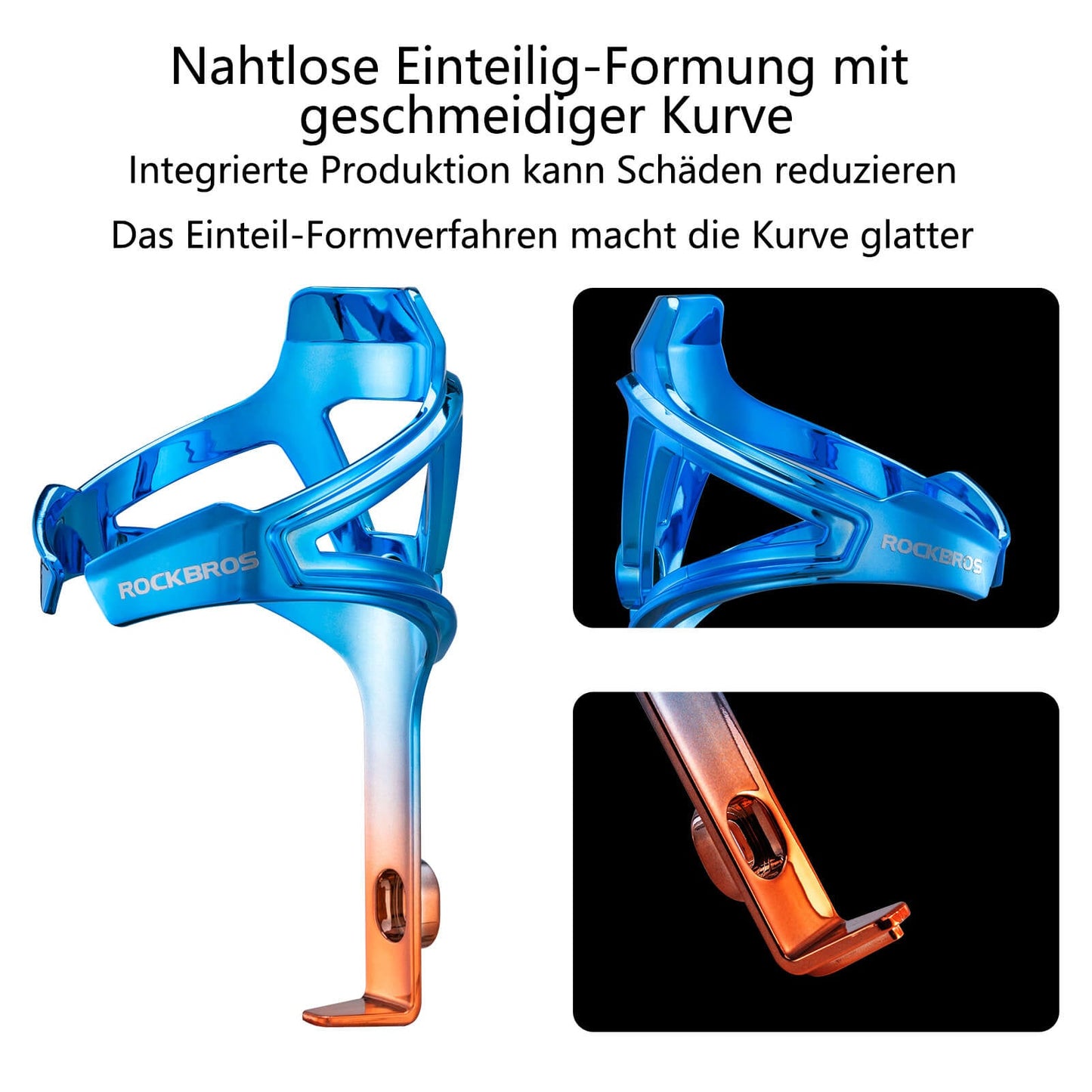 ROCKBROS Flaschenhalter Fahrrad Getränkehalter Leichtgewicht für MTB Rennrad