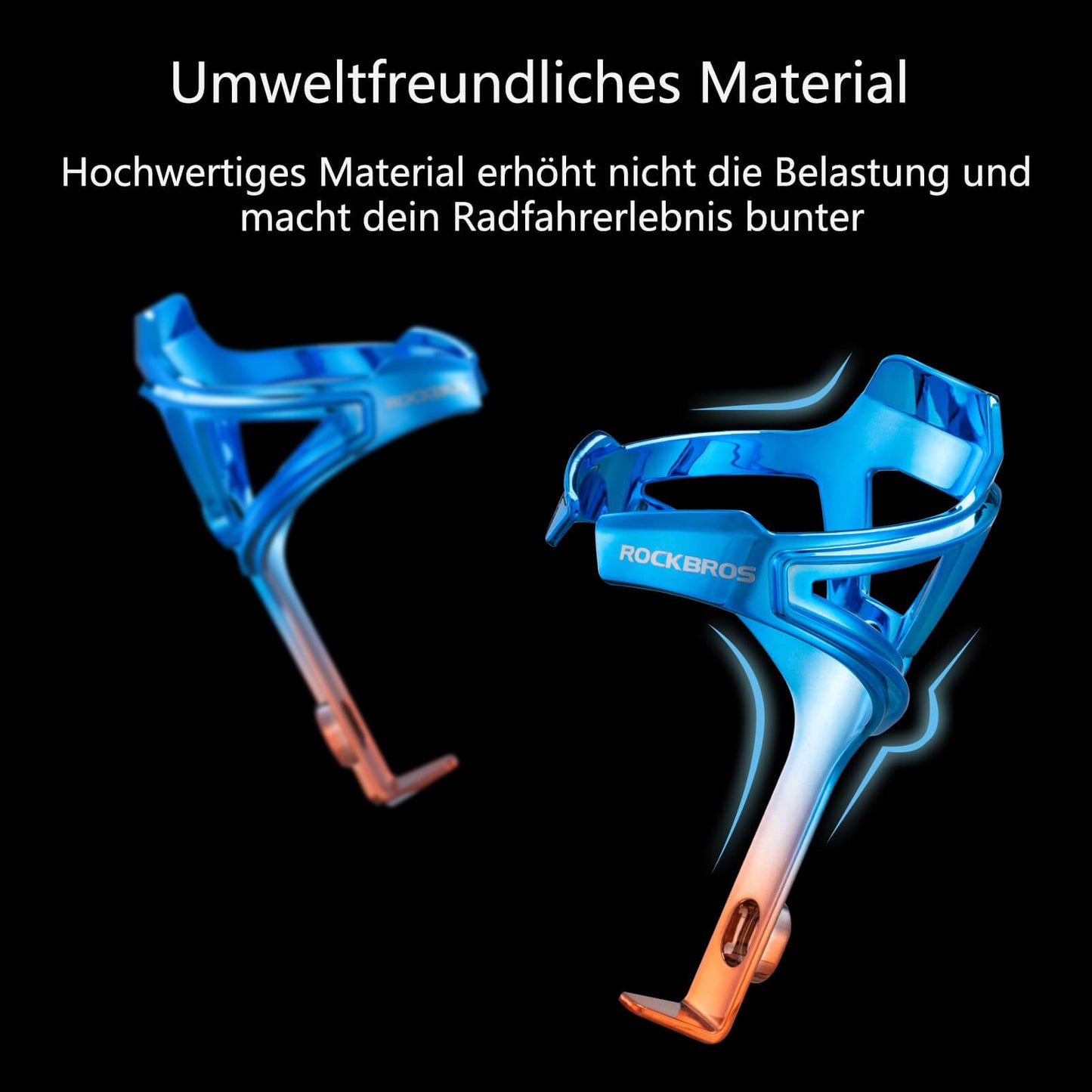 ROCKBROS Flaschenhalter Fahrrad Getränkehalter Leichtgewicht für MTB Rennrad