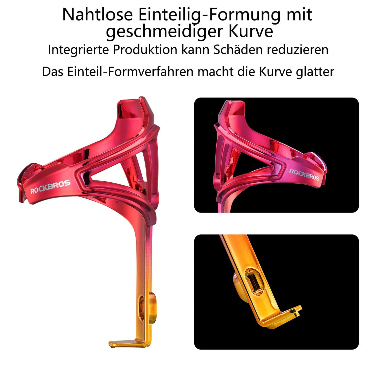 ROCKBROS Flaschenhalter Fahrrad Getränkehalter Leichtgewicht für MTB Rennrad