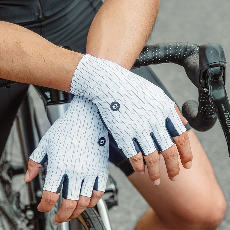 Halbfinger Fahrradhandschuhe Atmungsaktiv Stoßdämpfung Sommer