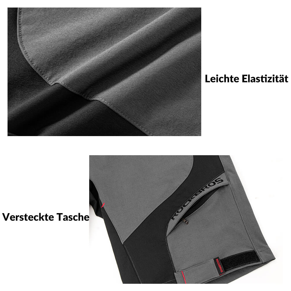 ROCKBROS Radhose Herren Kurz atmungsaktiv Anti-Stoß Fahrradhose