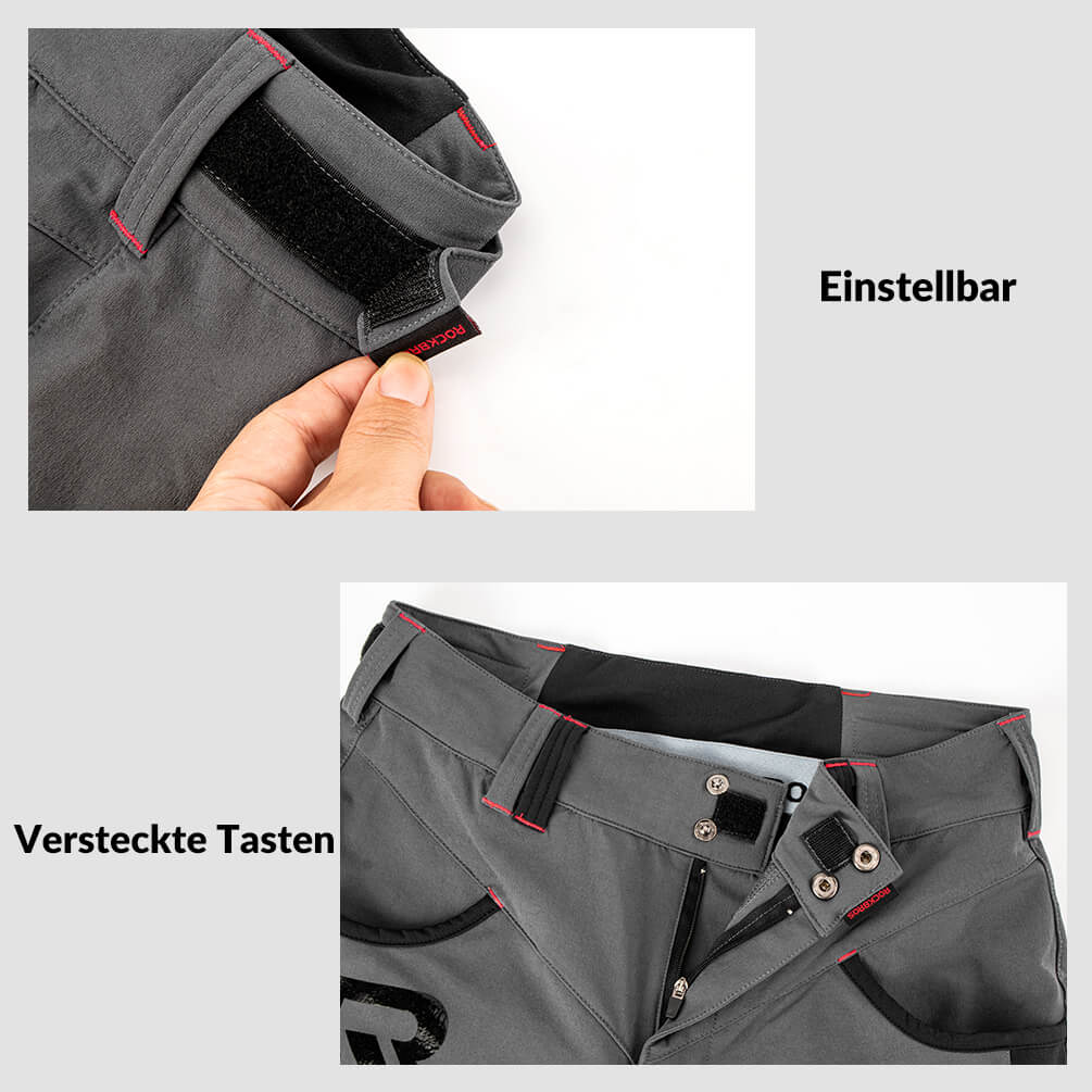 ROCKBROS Radhose Herren Kurz atmungsaktiv Anti-Stoß Fahrradhose