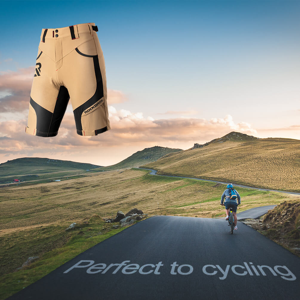 ROCKBROS Radhose Herren Kurz atmungsaktiv Anti-Stoß Fahrradhose