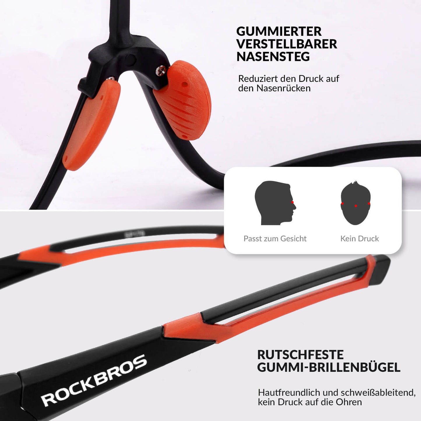 ROCKBROS Kinder Fahrradbrille UV400-Schutz Selbsttönend Sonnenbrille