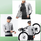 Leichte Fahrradjacke Atmungsaktiv Reflektierend Grau Herren