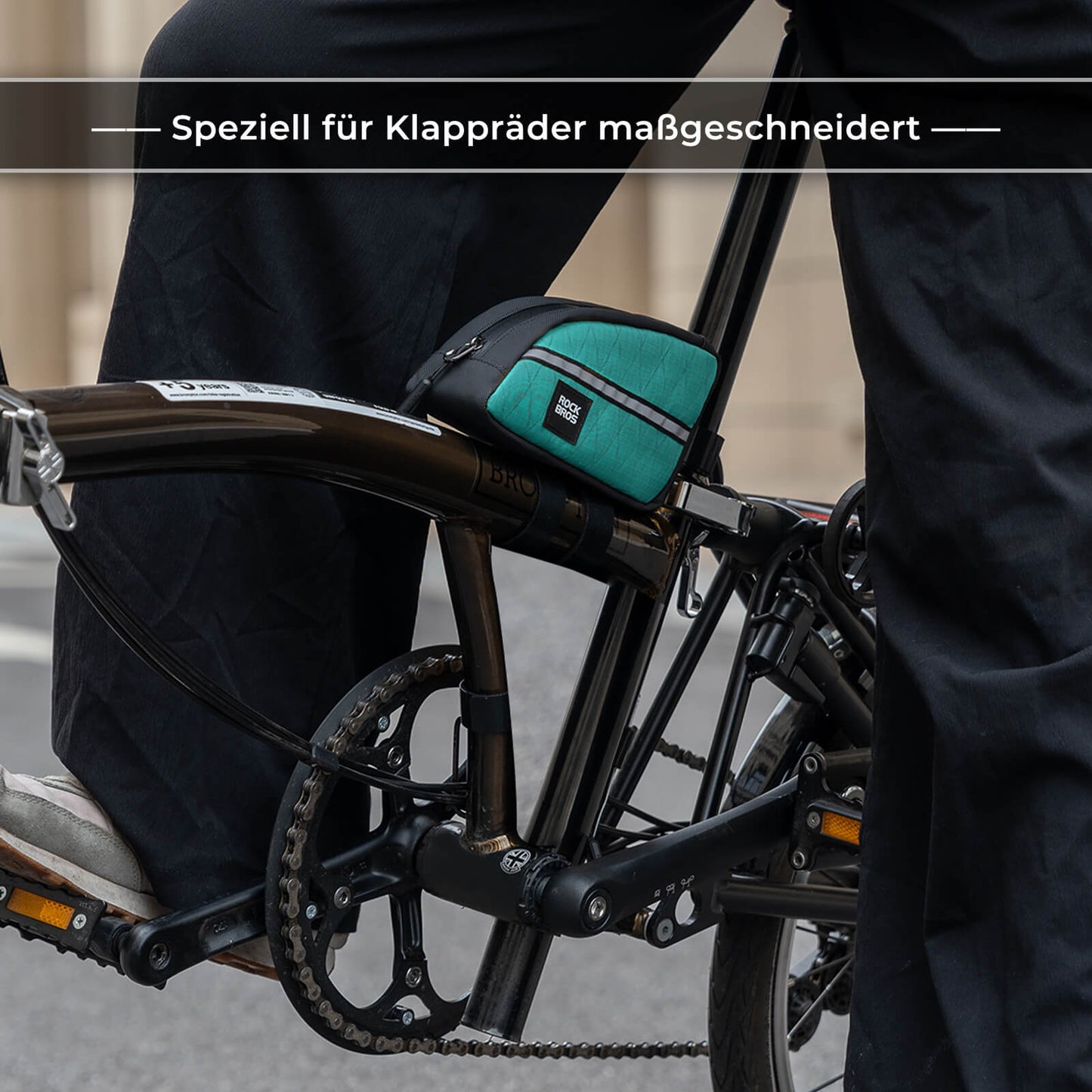 Oberrohrtasche 0,8L Leicht für Klapprad Falträder